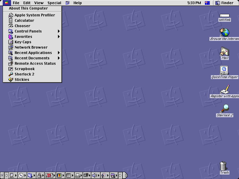 OS 9 Desktop